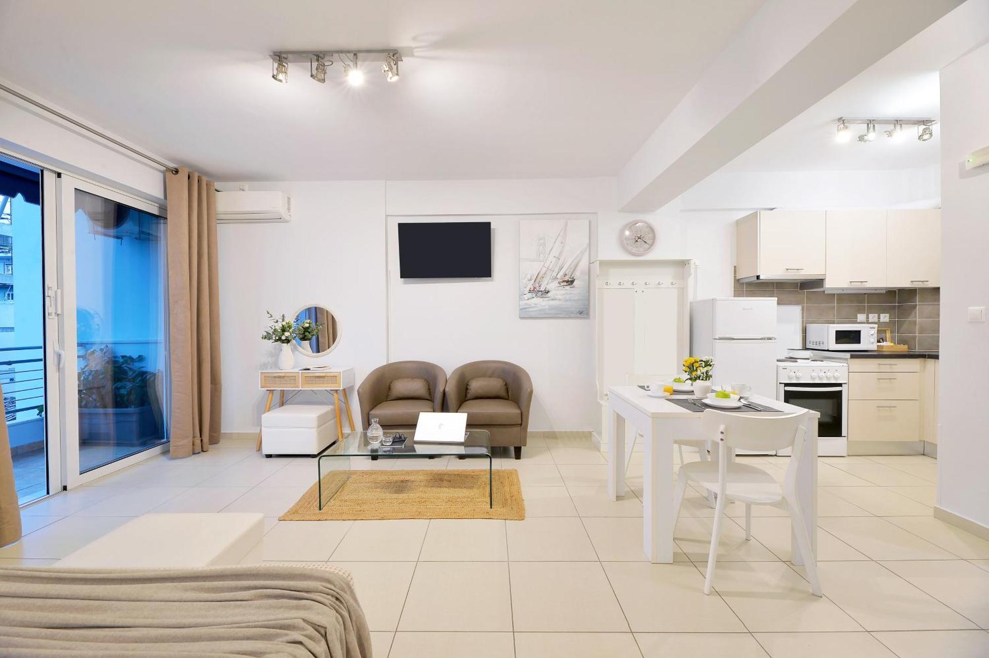 Alekos Apartments 1 Νetflix Athen Værelse billede