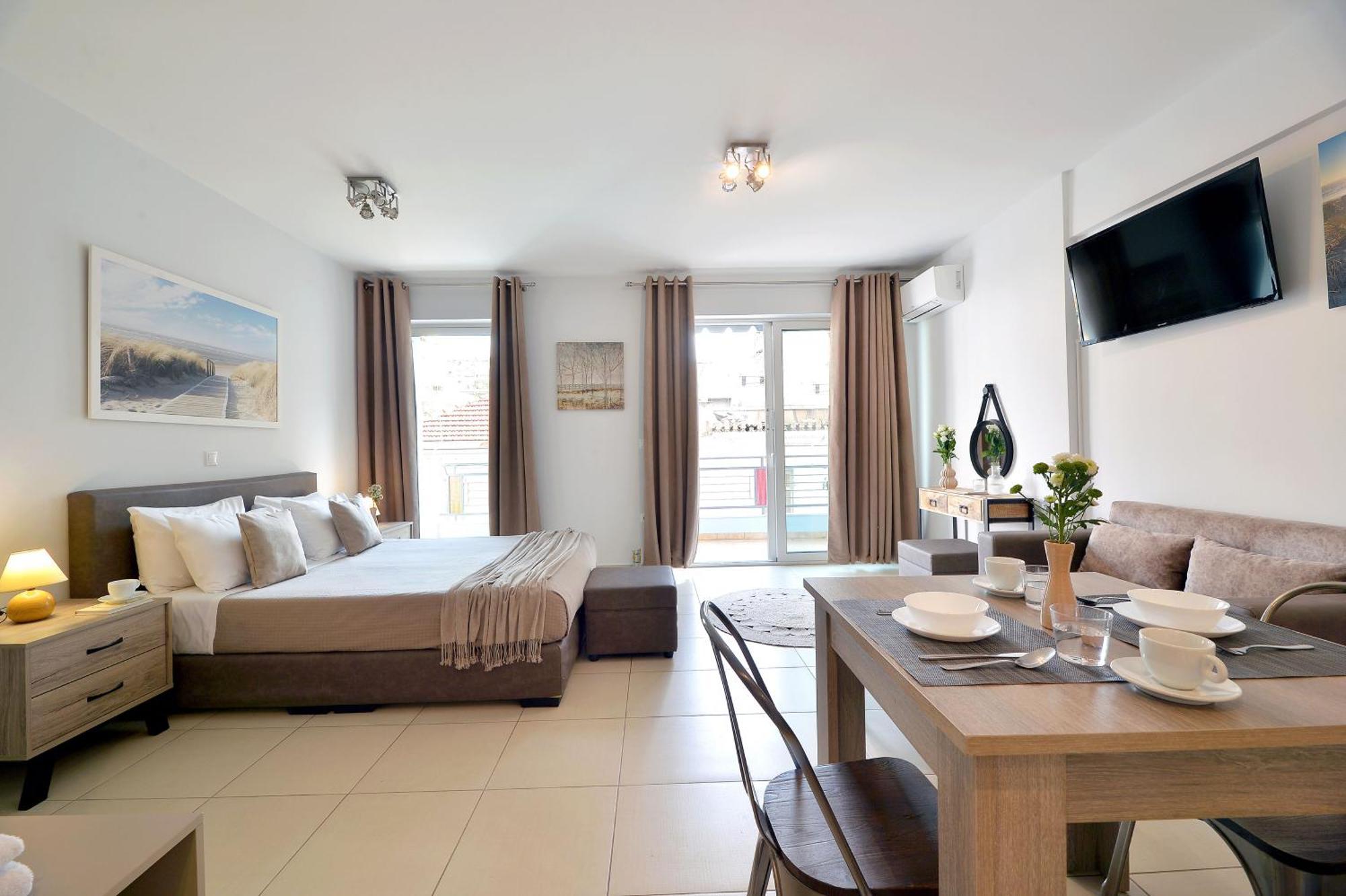 Alekos Apartments 1 Νetflix Athen Værelse billede
